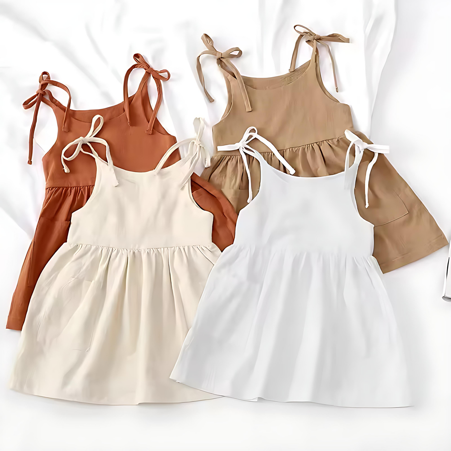 BellaSeraBaby® Summer Toddler Girl Dress Cotton with Pocket