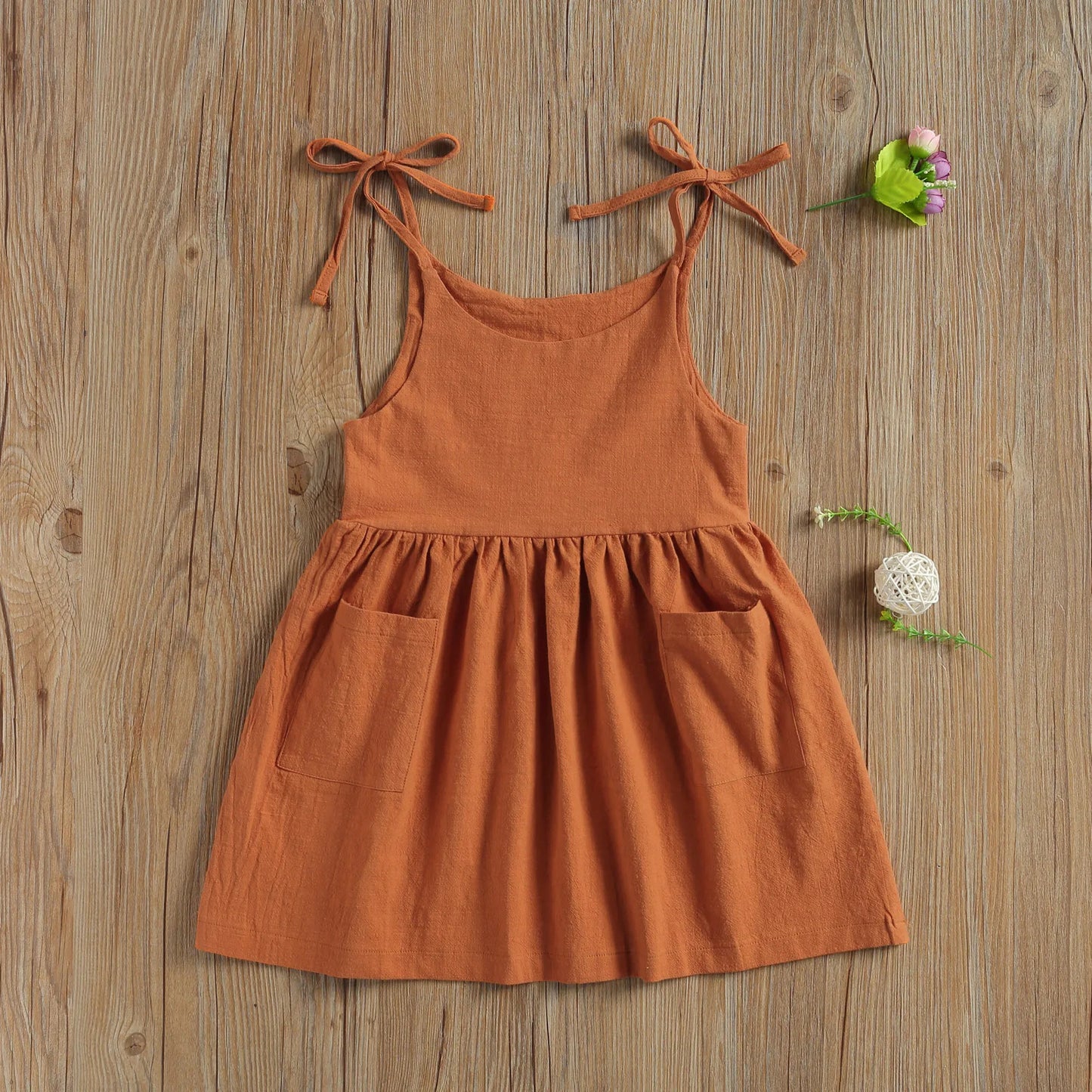 BellaSeraBaby® Summer Toddler Girl Dress Cotton with Pocket