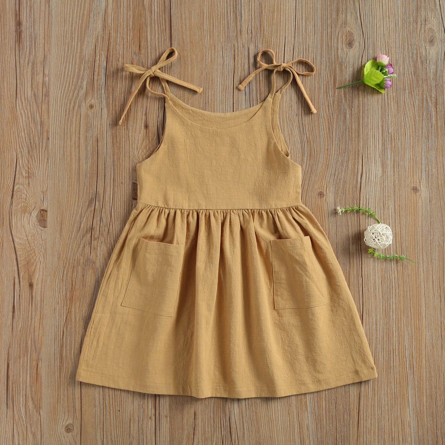 BellaSeraBaby® Summer Toddler Girl Dress Cotton with Pocket